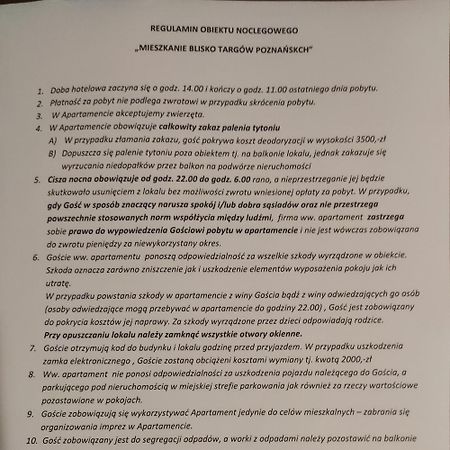 Mieszkanie Blisko Targow Poznanskich Apartman Kültér fotó